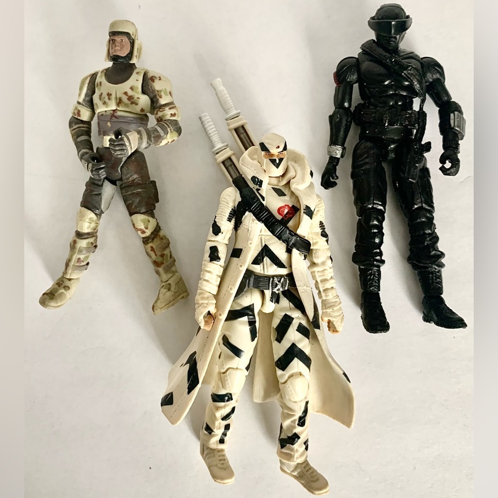 GI Joe Rise of Cobra Snake Eyes (lot of 3)